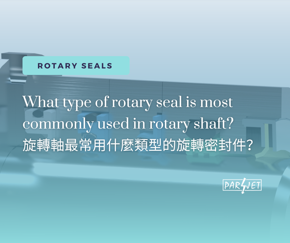 What type of rotary seal is most commonly used in rotary shaft?